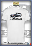 tee shirt unisex Honda CRX MK2 grise