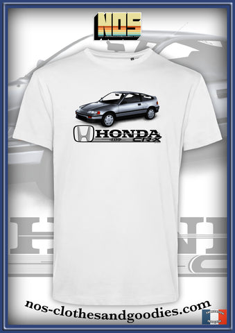 tee shirt unisex Honda CRX MK2 grise