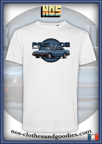 tee shirt unisex Honda prélude MK2 bleue