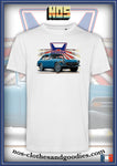 tee shirt unisex Honda S800 bleue