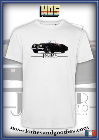 unisex t-shirt jaguar XK120 roadster black 1951