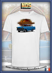 unisex t-shirt Opel Olympia P2 blue 1960-62