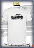 Tee shirt unisex Panhard PL17 noir et blanc