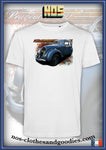 tee shirt unisex Peugeot 202 bleue