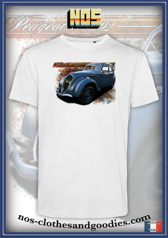 unisex t-shirt Peugeot 202 blue