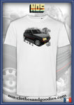 tee shirt unisex Peugeot 205 1.9 GTI noire "avant"