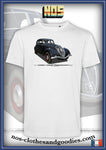 tee shirt unisex Peugeot 402 noire