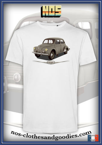 tee shirt unisex Renault 4cv beige