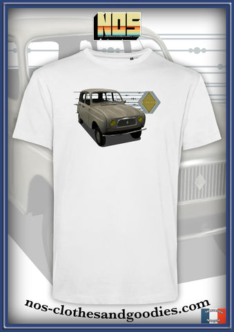 tee shirt Renault 4L beige 1962