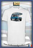 tee shirt  Renault 4L bleu originale