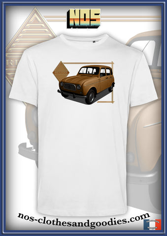 tee shirt Renault 4L Marron