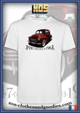 tee shirt unisex Renault 4cv 3 moustaches rouge