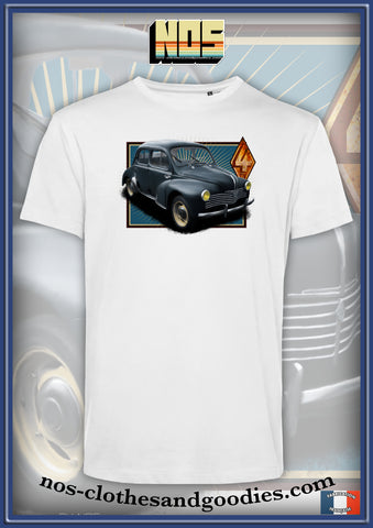 Renault 4cv six mustache unisex t-shirt