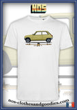 tee shirt unisex Renault R5 jaune profil