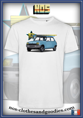 tee shirt Renault 5 L bleu 1974