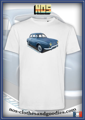 Tee-shirt unisex Renault Dauphine bleue