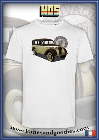 Tee shirt unisex Renault Juvaquatre bicolor