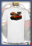 Renault super 5 t-shirt before/after 1986