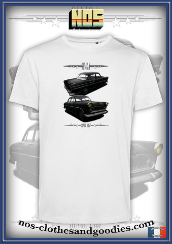 tee shirt unisex simca ariane 4 noire av/ar