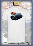 tee shirt unisex Simca aronde grand large bleu