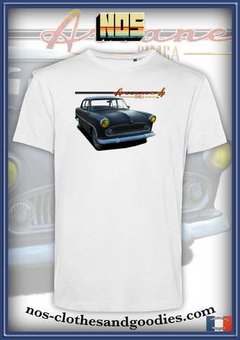 Simca Ariane 4 gray 1957 unisex t-shirt
