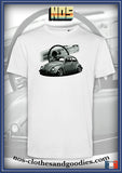 unisex t-shirt VW beetle and dashboard 2
