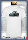 tee shirt unisex VW Cox bleue clair