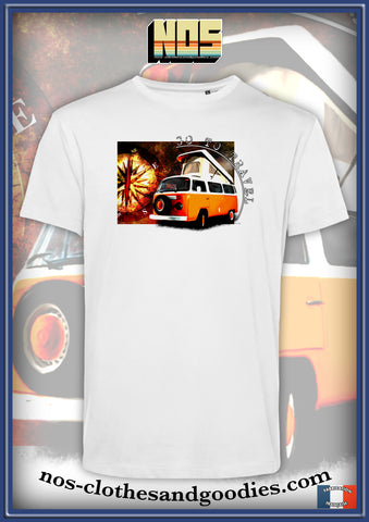 Tee-shirt unisex VW go to travel T2