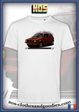tee shirt VW golf rouge
