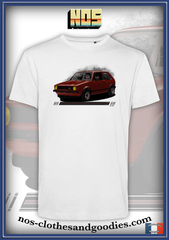 tee shirt VW golf rouge