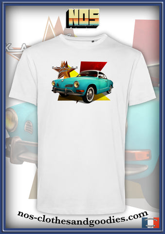 tee shirt unisex VW volkswagen karmann verte