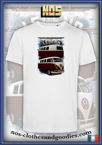 unisex t-shirt VW combi split 1965 front/rear