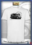 unisex t-shirt VW beetle cab type 15 black and white