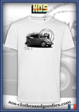 unisex t-shirt VW beetle cab type 15 black and white