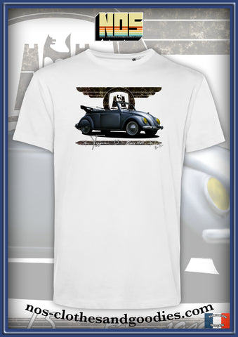 tee shirt unisex VW cox cabriolet grise