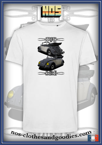 tee shirt unisex VW cox cabriolet bi ton 1959