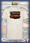 tee shirt BMW E9 3.00CSL 2800 Orange 1973