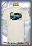 tee shirt unisex chevrolet C10 bleu 1960
