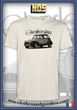 tee shirt unisex citroën 2cv charleston grise chevron