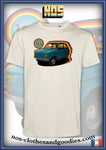 tee shirt unisex Fiat 126 bleue