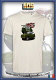 tee shirt unisex Fiat 126 av/ar verte