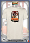 tee shirt unisex Fiat 500 orange