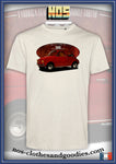 fiat 500 red unisex t-shirt