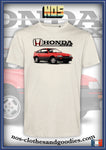 tee shirt unisex Honda CRX MK1 rouge
