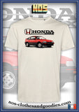 tee shirt unisex Honda CRX MK1 rouge