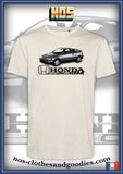 tee shirt unisex Honda CRX MK2 grise