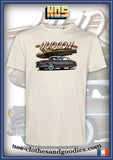 tee shirt unisex Hudson Hornet bi-ton marron 1952