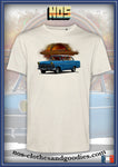unisex t-shirt Opel Olympia P2 blue 1960-62