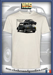 Tee-shirt unisex Peugeot 203 grise 1952 av/ar