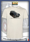 tee shirt unisex Peugeot 402 noire